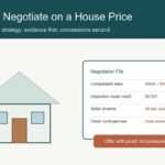 Negotiation file with comparable sales, inspection credit, seller timeline, and home offer strategy